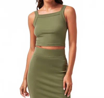 Travismathew Cloud Rib Pinot Tank Top In Clover In Green