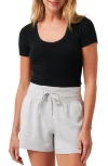 Travismathew Cloud Rib T-shirt In Black