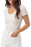 Travismathew Cloud Rib T-shirt In Heather Light Chestnut