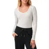 Travismathew Cloud Rib Top In Heather Light Grey