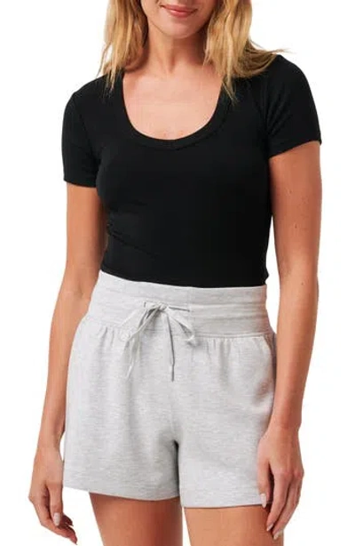 Travismathew Cloud Rib T-shirt In Black