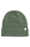 Travismathew Cloud Ribbed Beanie In Balsam Green
