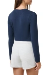 Travismathew Cloud Stretch Modal & Cotton Henley In Navy Blazer