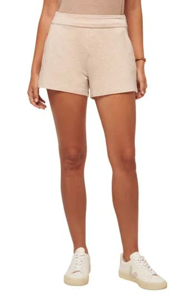 Travismathew Cloud Terry Shorts In Heather Natural