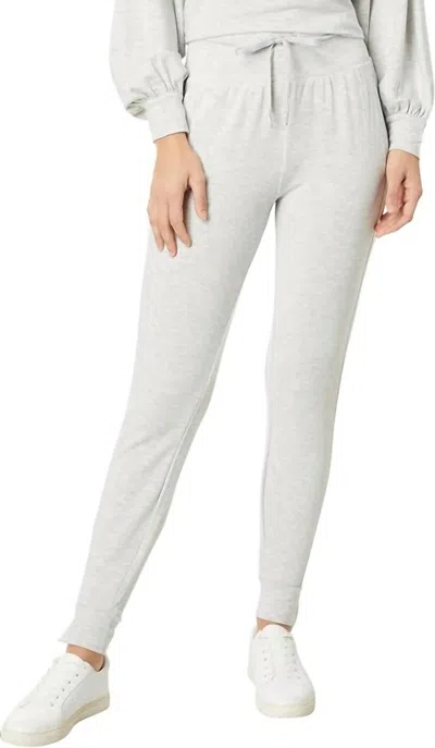 Travismathew Cloud Terry Tie Jogger In Heather Light Grey In White