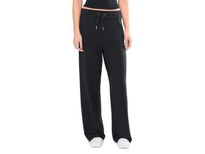 Travismathew Cloud Terry Wide Leg Pants In Black