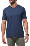 Travismathew Cloud Trim Fit Slubbed T-shirt In Blue