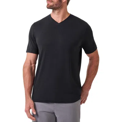 Travismathew Cloud V-neck T-shirt In Black