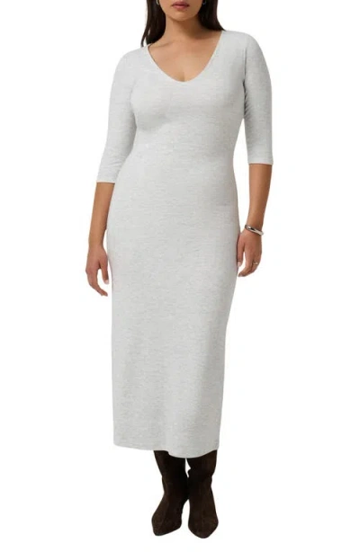 Travismathew Cloud V-neck Maxi Dress In Gray