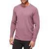 Travismathew Cloud Waffle Crewneck Tee In Flint