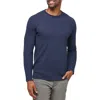 Travismathew Cloud Waffle Crewneck Tee In Mood Indigo
