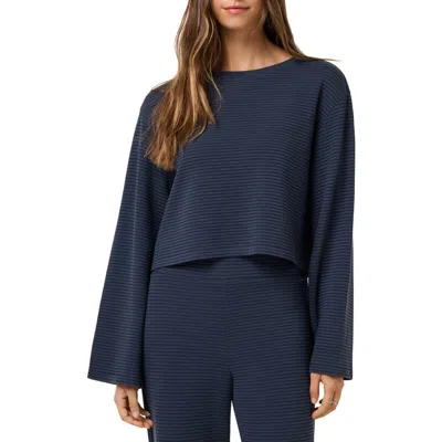 Travismathew Coastal Rib Boat Neck Top In Blue