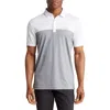 Travismathew Colorblock Cotton Blend Polo In Gray