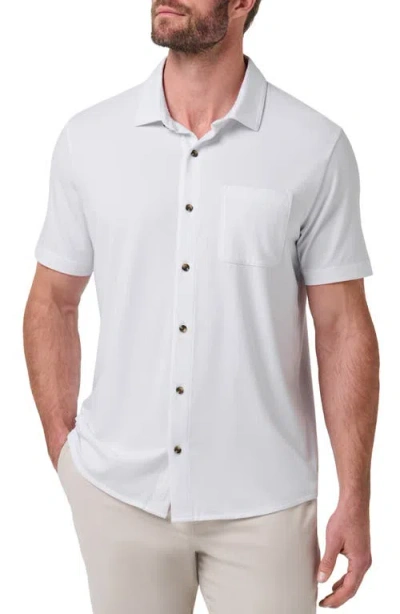 Travismathew Comfortknit Beach Short Sleeve Shirt In White