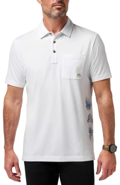 Travismathew Comfortknit Deep Sea Polo In White