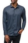Travismathew Country Mile Floral Button-up Shirt In Blue