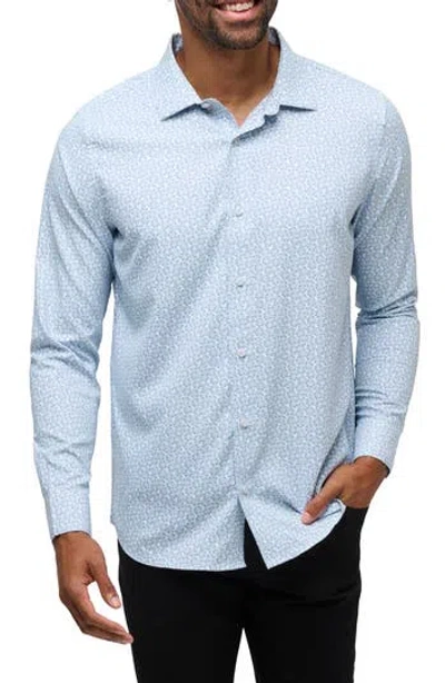 Travismathew Country Mile Floral Button-up Shirt In White