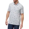 Travismathew Cove Dive Polo In Heather Light Grey