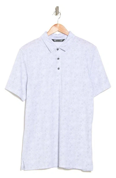 Travismathew Cozumel Print Polo Shirt In Blue
