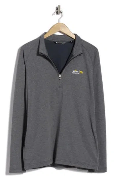 Travismathew Daily Ration Quarter Zip Pullover In Gray