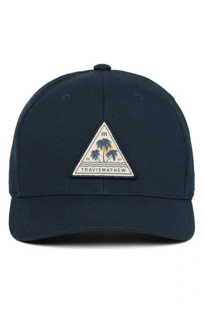 Travismathew Dark Tide Adjustable Baseball Cap In Total Eclipse