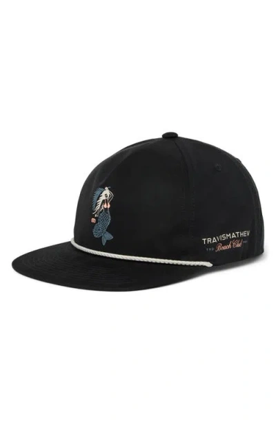 Travismathew Deep Sea Dreams Baseball Cap In Black