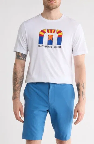 Travismathew Desert Man Cotton Graphic T-shirt In White