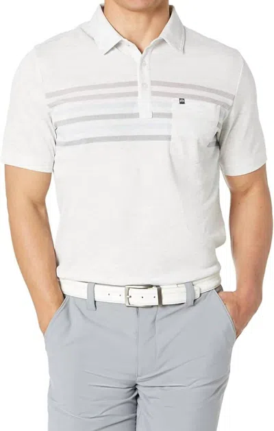 Travismathew Dixie Polo Shirt In Heather White