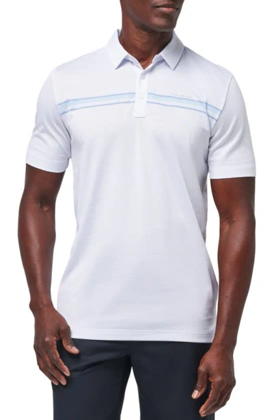 Travismathew Dolphin Cruise Stripe Polo In White