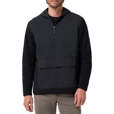 Travismathew Drift Fleece Half Zip Jacket In Black