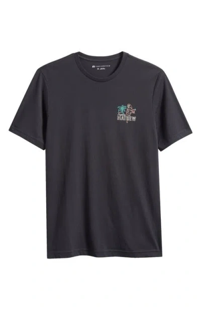 Travismathew Drinks On Us Cotton Graphic T-shirt In Black