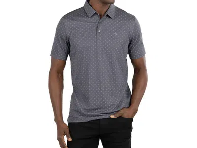 Travismathew Eagle Peak Polo Shirt In Heather Dark Gray