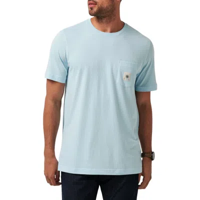 Travismathew Euro Trip Pocket Graphic T-shirt In Cory Blue