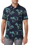 Travismathew Favorite Hello Cotton Blend Polo In Blue