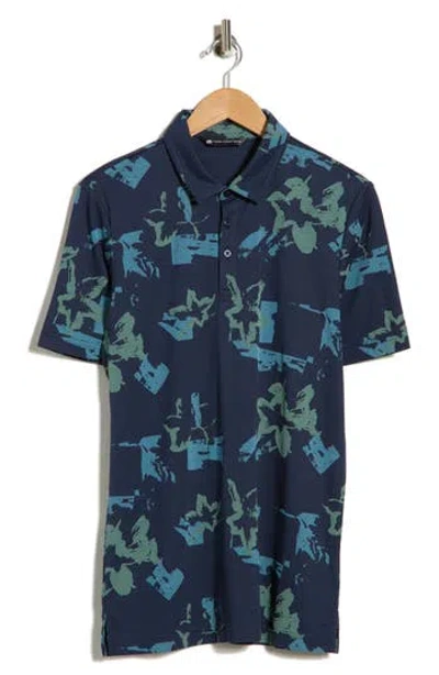 Travismathew Favorite Hello No Lo Cotton Blend Polo In Black