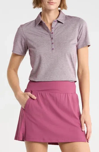 Travismathew Featherweight Active Polo In Heather Damson