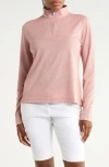 Travismathew Featherweight Active Pullover In Pink