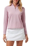 Travismathew Featherweight Active Pullover In Pink