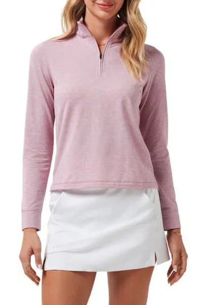 Travismathew Featherweight Active Pullover In Pink