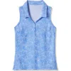 Travismathew Featherweight Active Racerback Polo In Blue