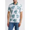 Travismathew Featherweight Magnolia Floral Piqué Polo In Blue