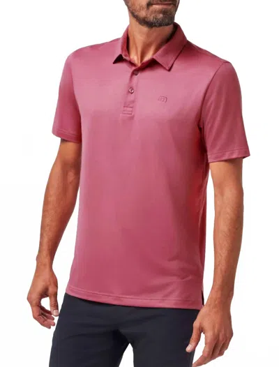 Travismathew Featherweight Performance Polo In Pink