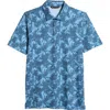 Travismathew Featherweight Please Tropical Polo In Dark Teal