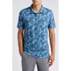 Travismathew Featherweight Please Tropical Polo In Dark Teal