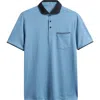 Travismathew Featherweight Pocket Polo In Captains Blue