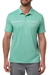 Travismathew Featherweight Polo In Green