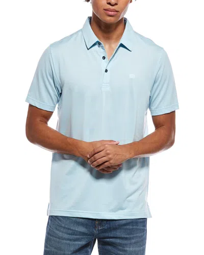 Travismathew Featherweight Polo Shirt In Blue