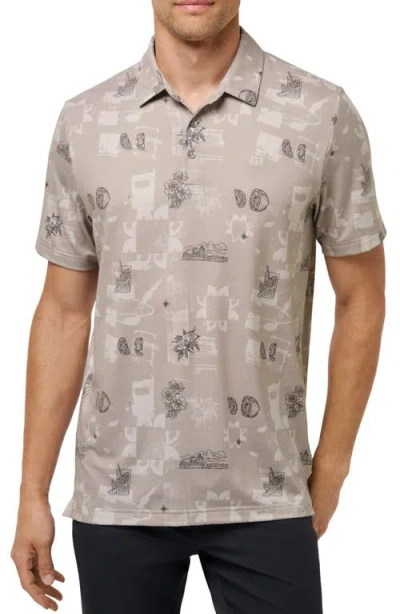 Travismathew Featherweight Spritz Piqué Polo In Multi