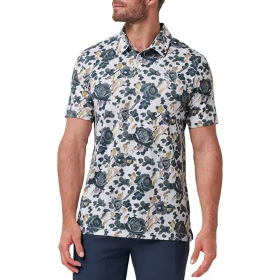 Travismathew Featherweight Villa Floral Polo In Gray