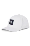 Travismathew Final Boarding Six-panel Snapback Cap In White